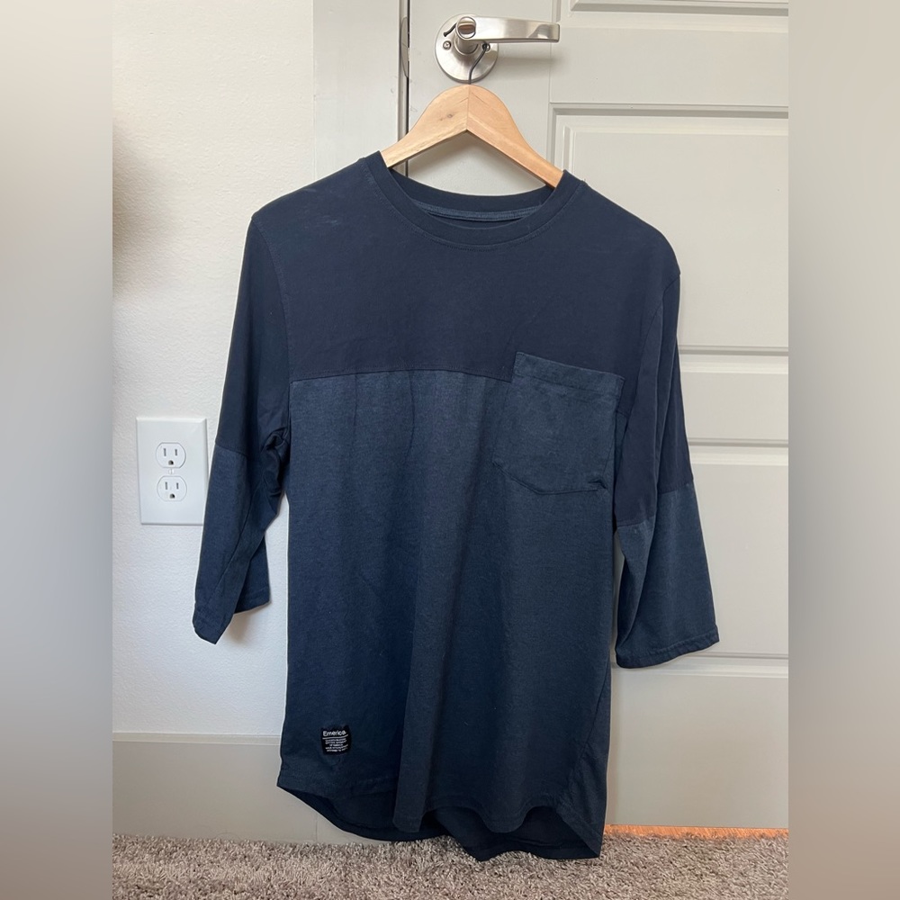 Men’s navy 3/4 sleeve t-shirt